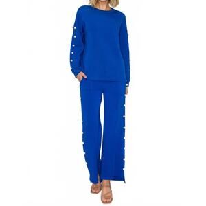 NEW JOH farrah straight leg pants in cobalt